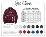 Custom Volleyball Embroidered Quarter zip