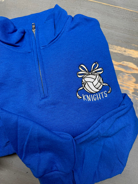 Knights Volleyball Embroidered Quarter zip