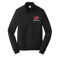 Big Reds Basketball Quarter Zip Embroidered on Black