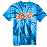 Mets Baseball Shirt on tie dye