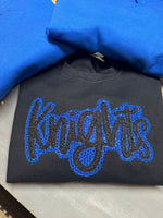 Knights sequin and glitter Embroidered