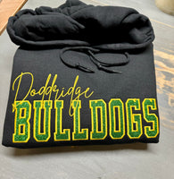 Doddridge Bulldogs embroidered glitter