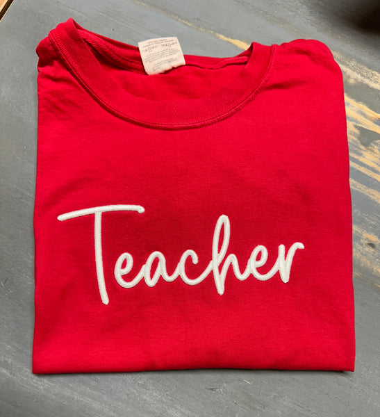 Teacher 3D Embroidered
