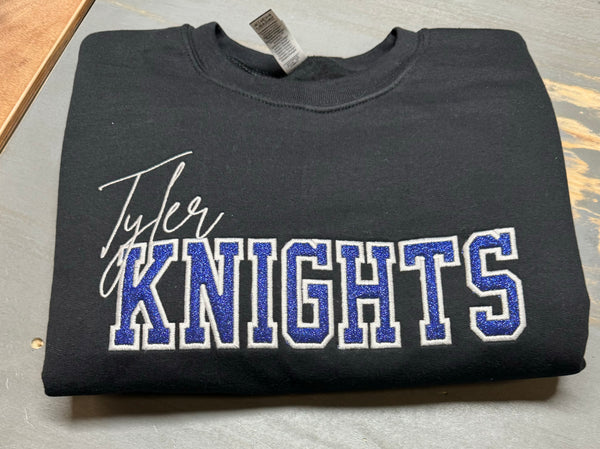 Tyler Knights Embroidered glitter