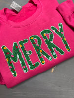 Merry Embroidered