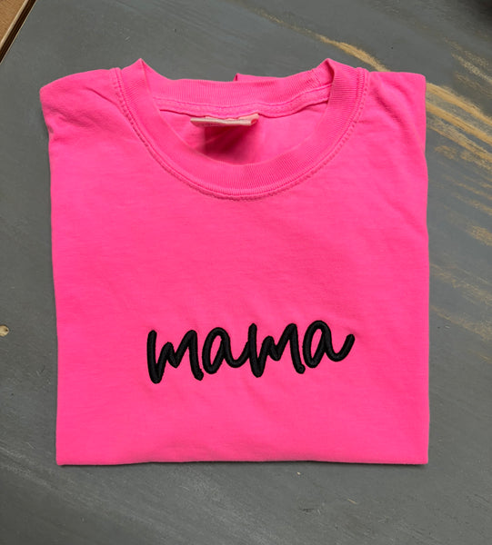 mama Embroidered 3D