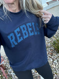 REBELS embroidered glitter