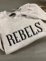 Rebels Shadow Font embroidered