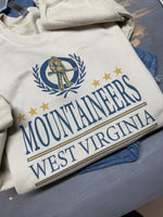 West Virginia Vintage crew or hoodie