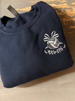 Rebels volleyball style Embroidered CREWNECK