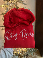 Big Reds Script Font Embroidered Shirt