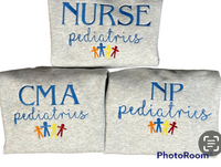 Nurse embroidered crew or hoodie