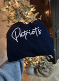 Patriots Embroidered Script Crew/Hoodie