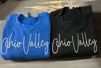 Ohio Valley Script Font Embroidered Shirt